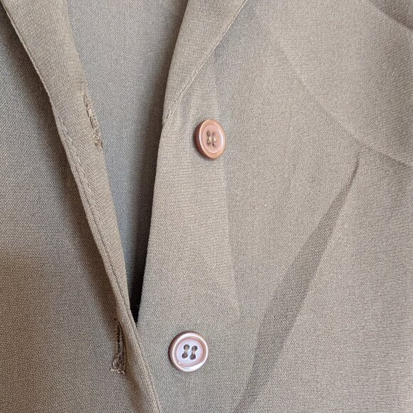 Everly Olive Green Cropped Jumpsuit - Picture 8 of 9